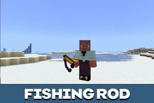 Rod from Fishing Mod for Minecraft PE