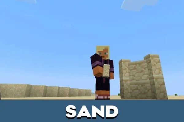 Sand from Wall Mod for Minecraft PE