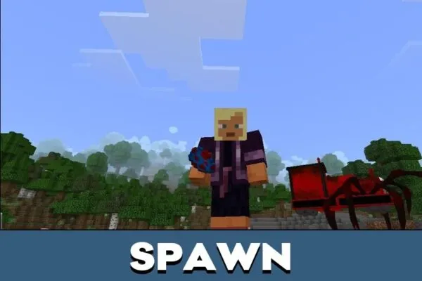 Spawn from Choo Choo Charles Mod for Minecraft PE