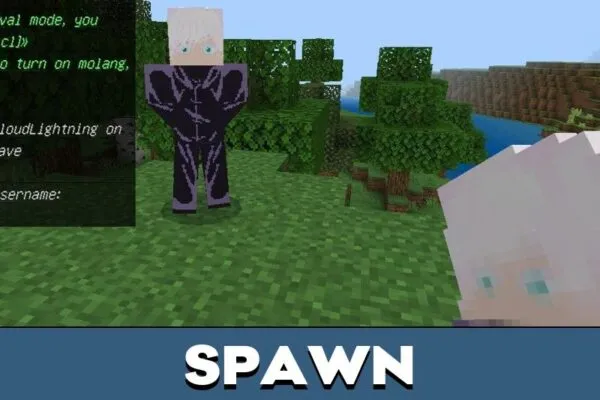 Spawn from Jujutsu Kaisen Mod for Minecraft PE