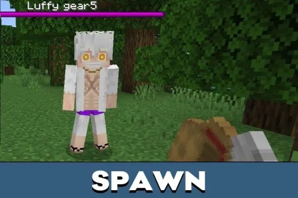 Spawn from Luffy Gear Mod for Minecraft PE