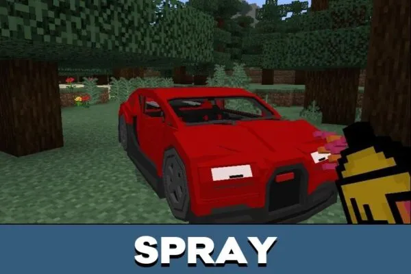 Spray from Bugatti Mod for Minecraft PE