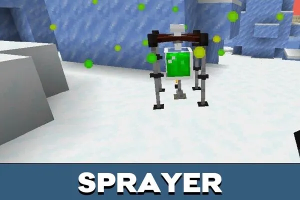 Sprayer from Zixel Zombie mod for Minecraft PE