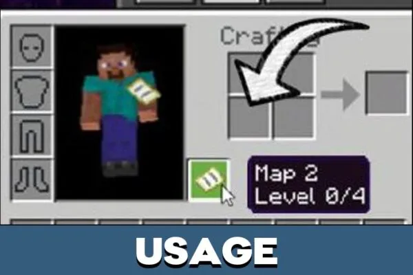 Usage from Banner Markers Mod for Minecraft PE