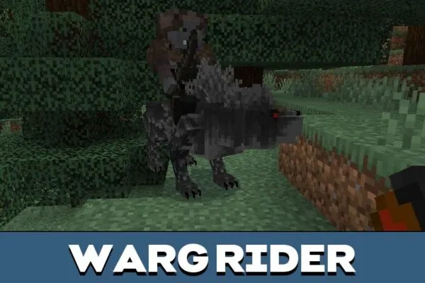 Warg Rider from Lord of Rings Mod for Minecraft PE