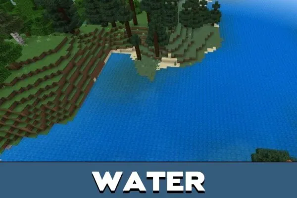 Water from Fake Shader for Minecraft PE