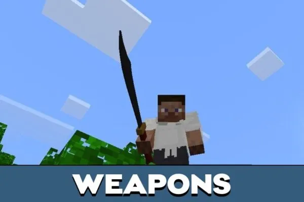 Weapon from Jujutsu Kaisen Mod for Minecraft PE