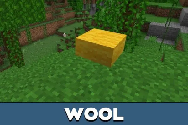 Wool from Slabs Mod for Minecraft PE