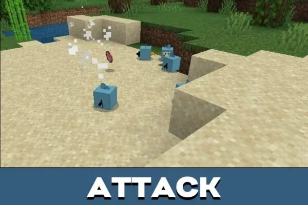 Attack from Angry Birds mod for Minecraft PE