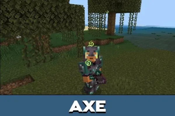 Axe from Prismarite Mod for Minecraft PE