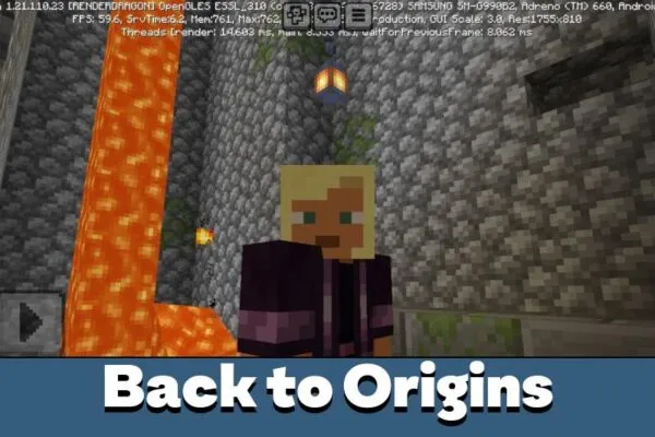 Back to Origins from One Room Escape Map for Minecraft PE