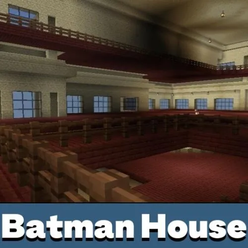 Batman House Map for Minecraft PE