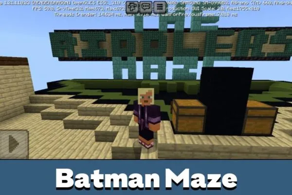 Batman Maze from Batman House Map for Minecraft PE
