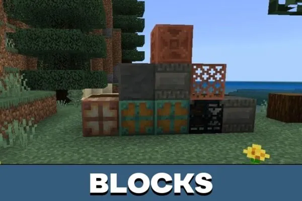 Blocks from Trial Spawner Mod for Minecraft PE