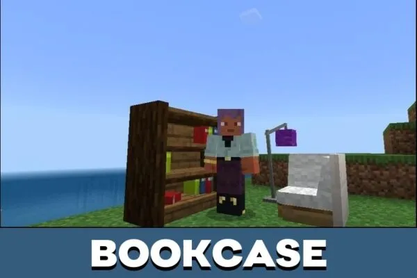 Bookcase from Armchair Mod for Minecraft PE