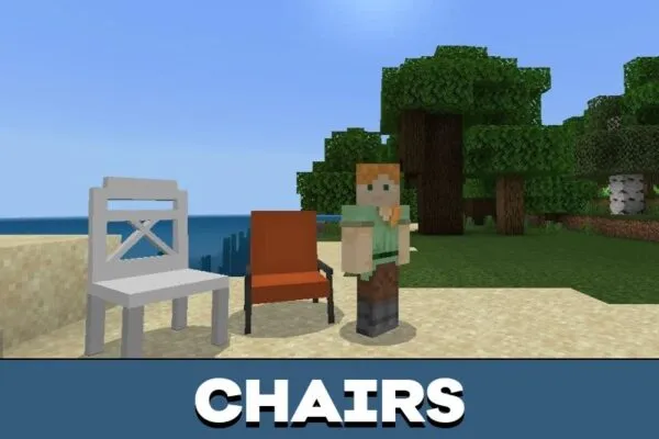 Chairs from Armchair Mod for Minecraft PE