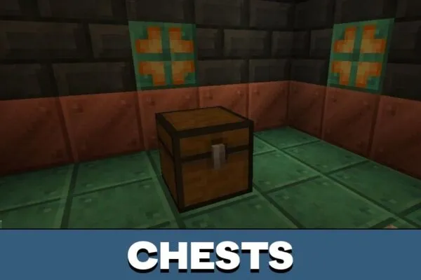 Chests from Trial Chamber Map for Minecraft PE