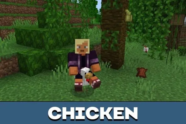 Chicken from Ride Mobs Mod for Minecraft PE