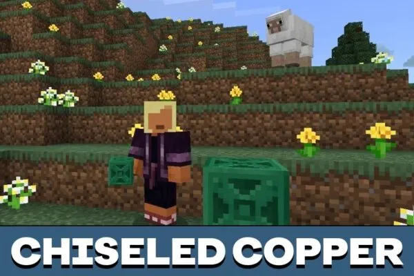 Chiseled Copper from Concept 1.21 Update Mod for Minecraft PE