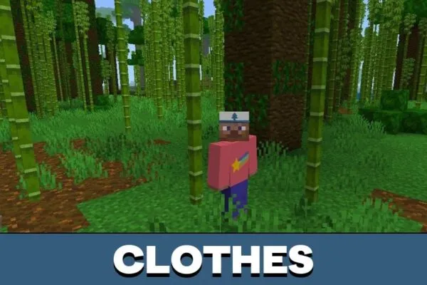 Clothes from Gravity Falls Mod for Minecraft PE