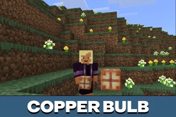 Copper Bulb from Concept 1.21 Update Mod for Minecraft PE