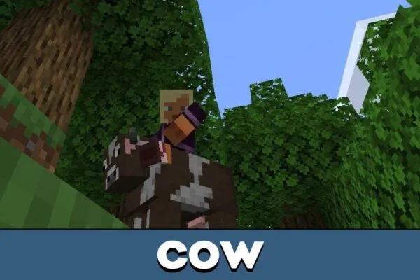 Cow from Ride Mobs Mod for Minecraft PE