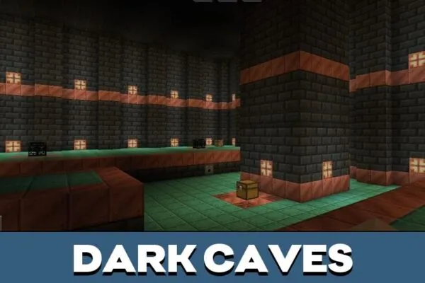 Dark Caves from Trial Chamber Map for Minecraft PE