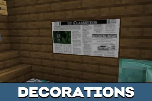 Decorations from Escape from Pocong Map from Minecraft PE