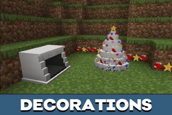 Decorations from Remon Furniture Mod for Minecraft PE