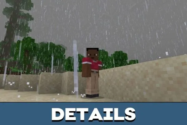 Details from Better Rain Texture Pack for Minecraft PE