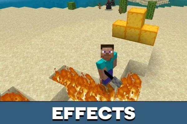 Effects from Biggie Cheese Mod for Minecraft PE