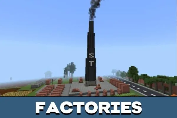 Factories from Bangladesh Map for Minecraft PE