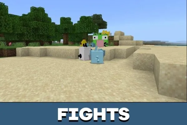 Fights from Angry Birds mod for Minecraft PE