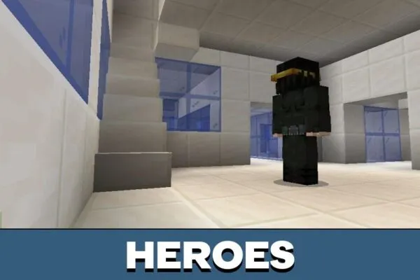 Heroes from Boku No Hero Mod for Minecraft PE