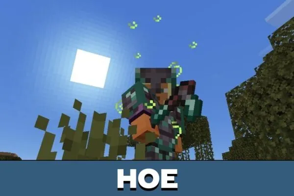 Hoe from Prismarite Mod for Minecraft PE