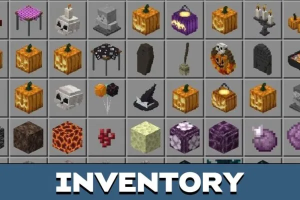 Inventory from Halloween Mod for Minecraft PE