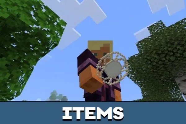 Items from Epic Paladins Mod for Minecraft PE