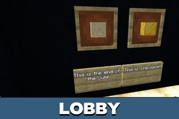 Lobby from Parkour Jump Map for Minecraft PE