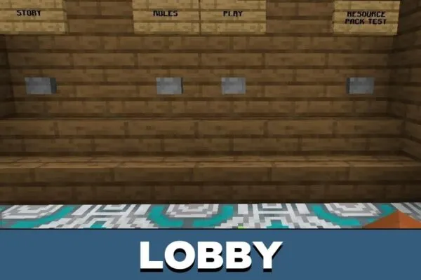 Lobby from Escape from Pocong Map from Minecraft PE