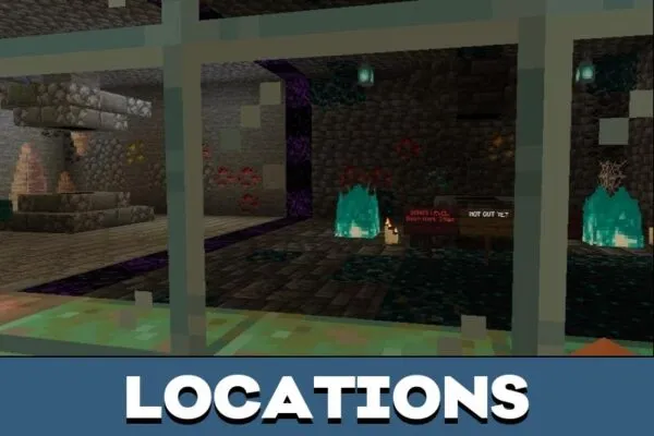 Locations from Cave Parkour Map for Minecraft PE