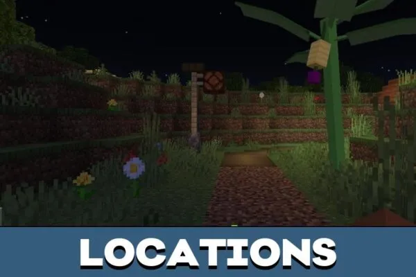 Locations from Escape from Pocong Map from Minecraft PE