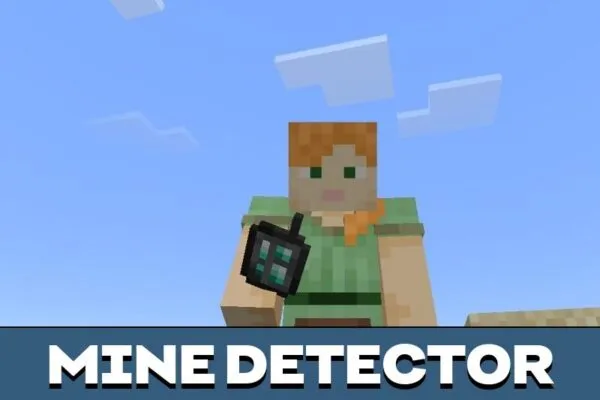 Mine Detector from Explosive Blocks Mod for Minecraft PE