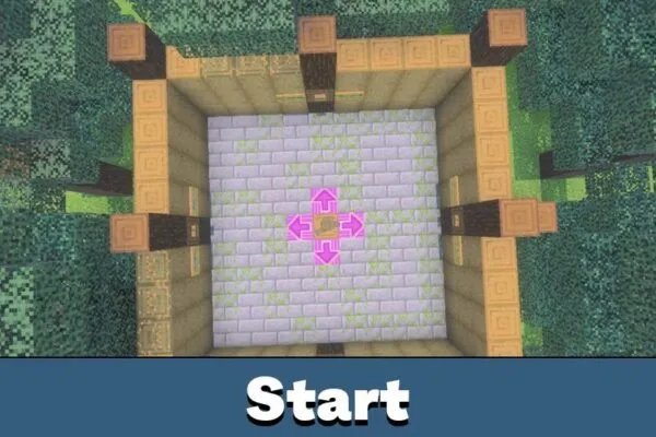 Start from Mob Battle Map for Minecraft Bedrock