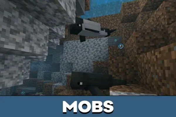 Mobs from Dolphins Mod for Minecraft PE