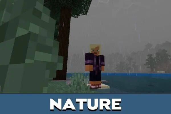 Nature from Rain Texture Pack for Minecraft PE