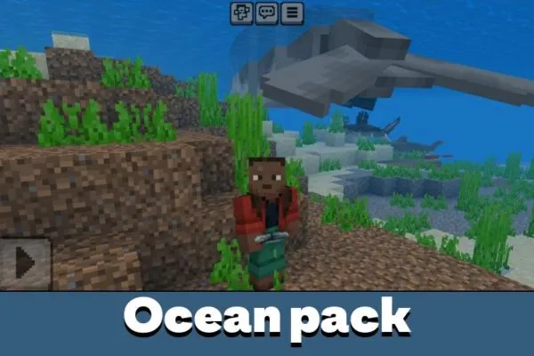 Pack from Ocean Creatures Mod for Minecraft PE