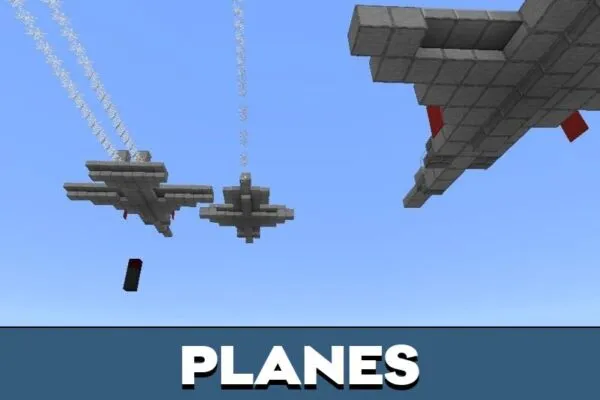 Planes from Korea Map for Minecraft PE