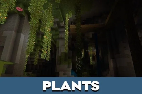 Plants from Cave Parkour Map for Minecraft PE