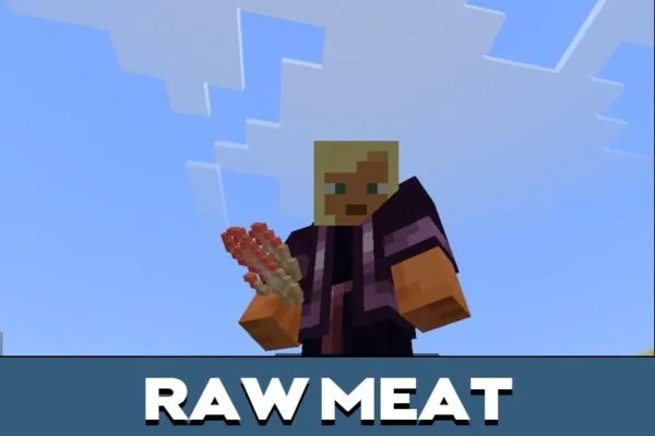 Meat from Crab Mod for Minecraft PE