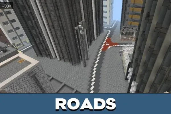 Roads from Urashima Map for Minecraft PE